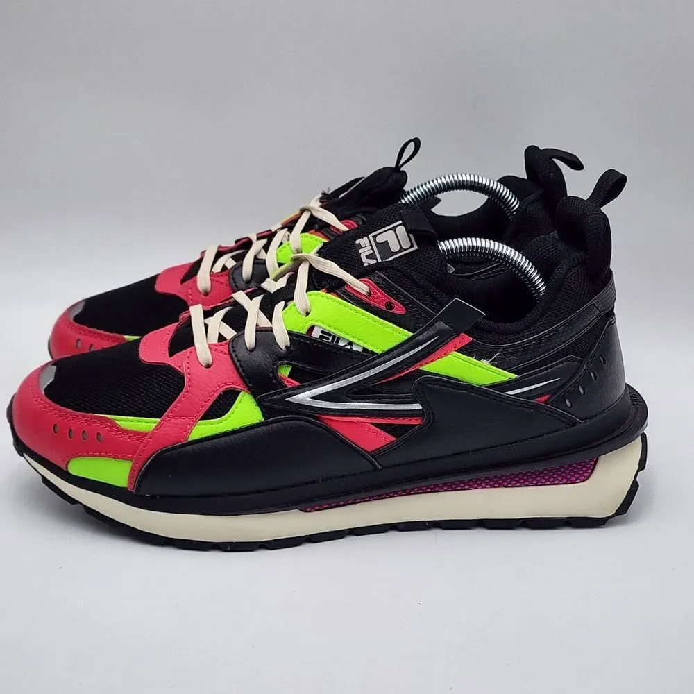 Fila Sandenal‎ Low Mens Casual Athletic Shoes Pink Black 1RM02029-041 Men's 10.5